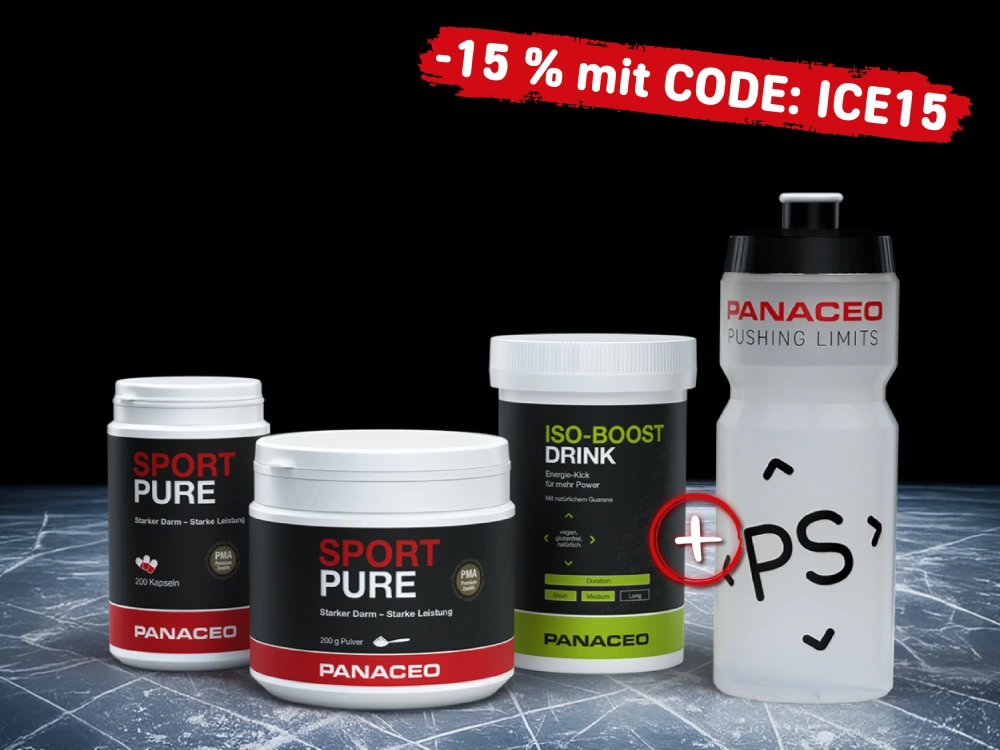 Performance Bundle kaufen und Karten gewinnen Abbildung Performance-Bundle mit Sport Pure und ISO-BOOST Drink