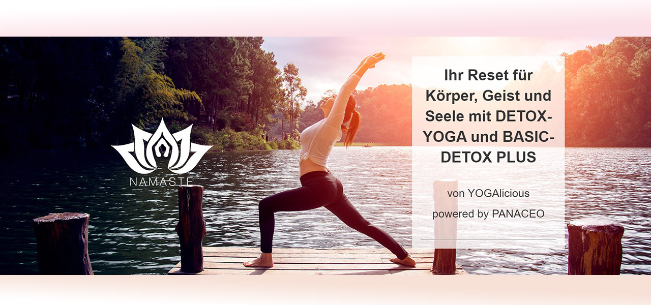 AKTION & GEWINNSPIEL im Juni/Juli mit Detox-Yoga powered by YOGAlicious und BASIC-DETOX PLUS