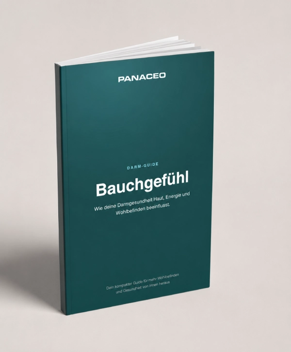 Titelseite des PANACEO Darm-Guides „Bauchgefühl“