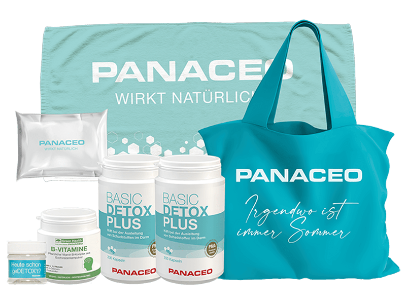 PANACEO Sommer-Package mit Basic-Detox Plus Zeolith Kapseln
