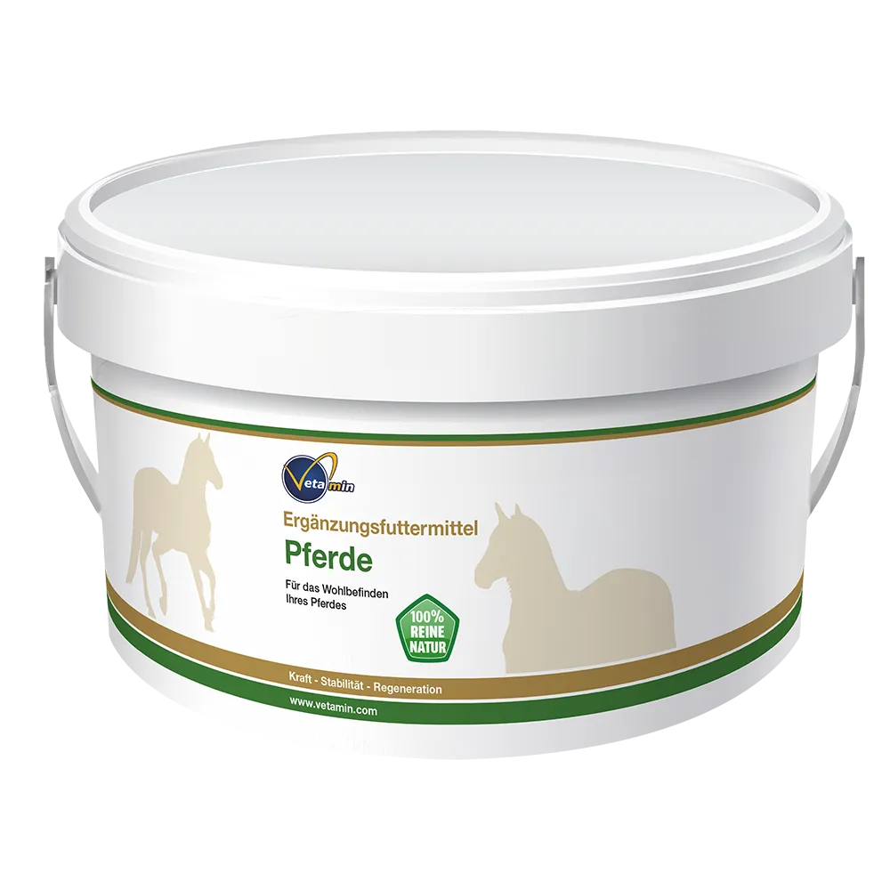 Ergänzungsfuttermittel für Pferde mit Zeolith & Kürbispulver Ergänzungsfuttermittel für Pferde mit Zeolith & Kürbispulver