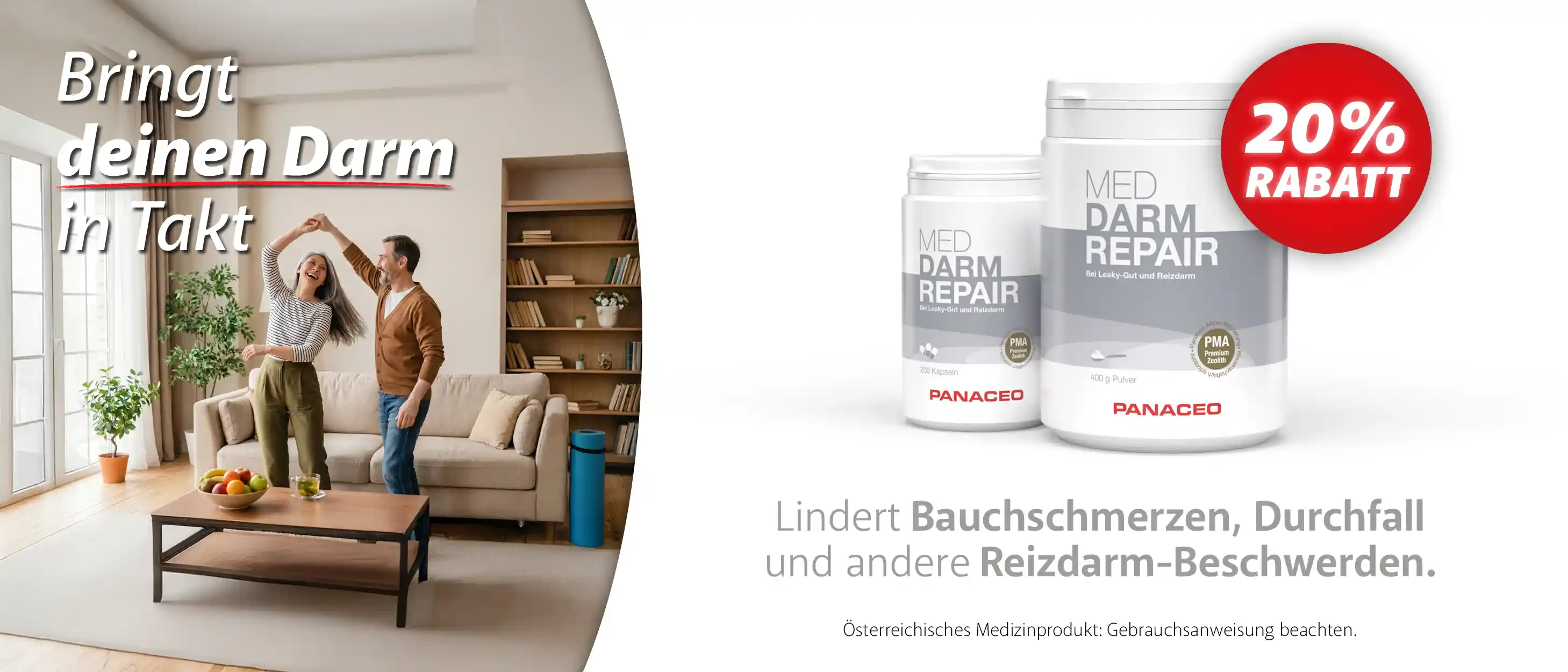 Jetz 20% Rabatt auf MED DARM-REPAIR