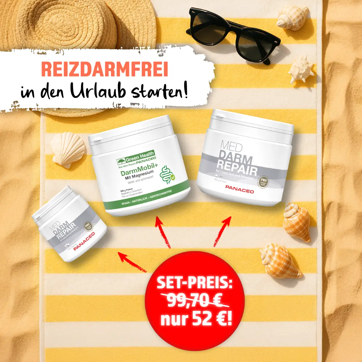 Sorglos reisen trotz Reizdarm mir dem Sommer-Sorglos-Set