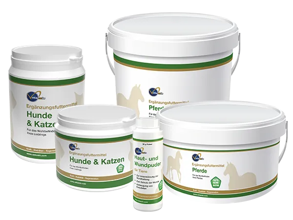 VETAMIN - Ergänzungsfuttermittel mit Zeolith für Hunde, Katzen & Pferde