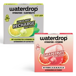 waterdrop® Lemon-Mint RECHARGE und Grapefruit Getränkewürfel
