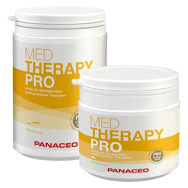 MED THERAPY-PRO von PANACEO – Natürliches Medizinprodukt mit PMA-Zeolith zur besseren Verträglichkeit von Chemotherapie Produktabbildung PANACEO MED THERAPY-PRO – Pulver zur Unterstützung bei Chemotherapie mit PMA-Zeolith