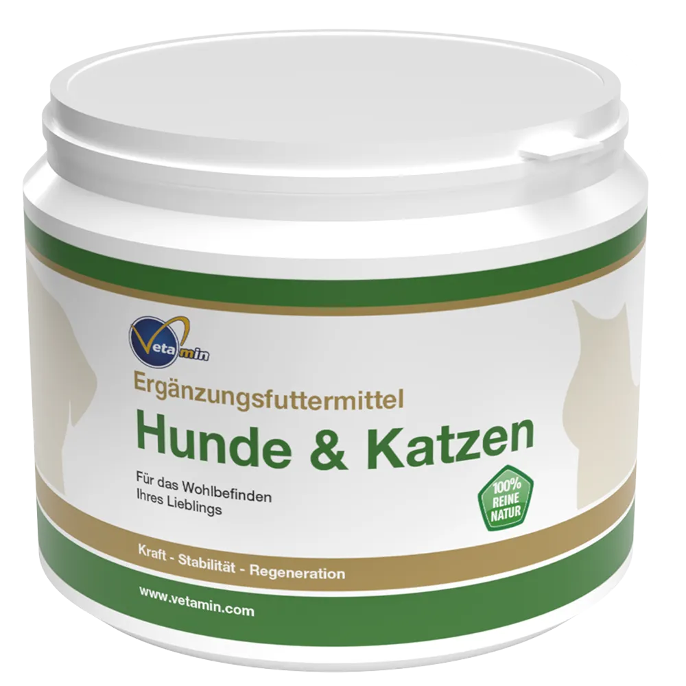Ergänzungsfuttermittel für Hunde & Katzen mit Zeolith und Kürbispulver