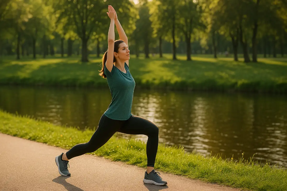 Exercise supports natural detox Woman practicing yoga to support detoxification