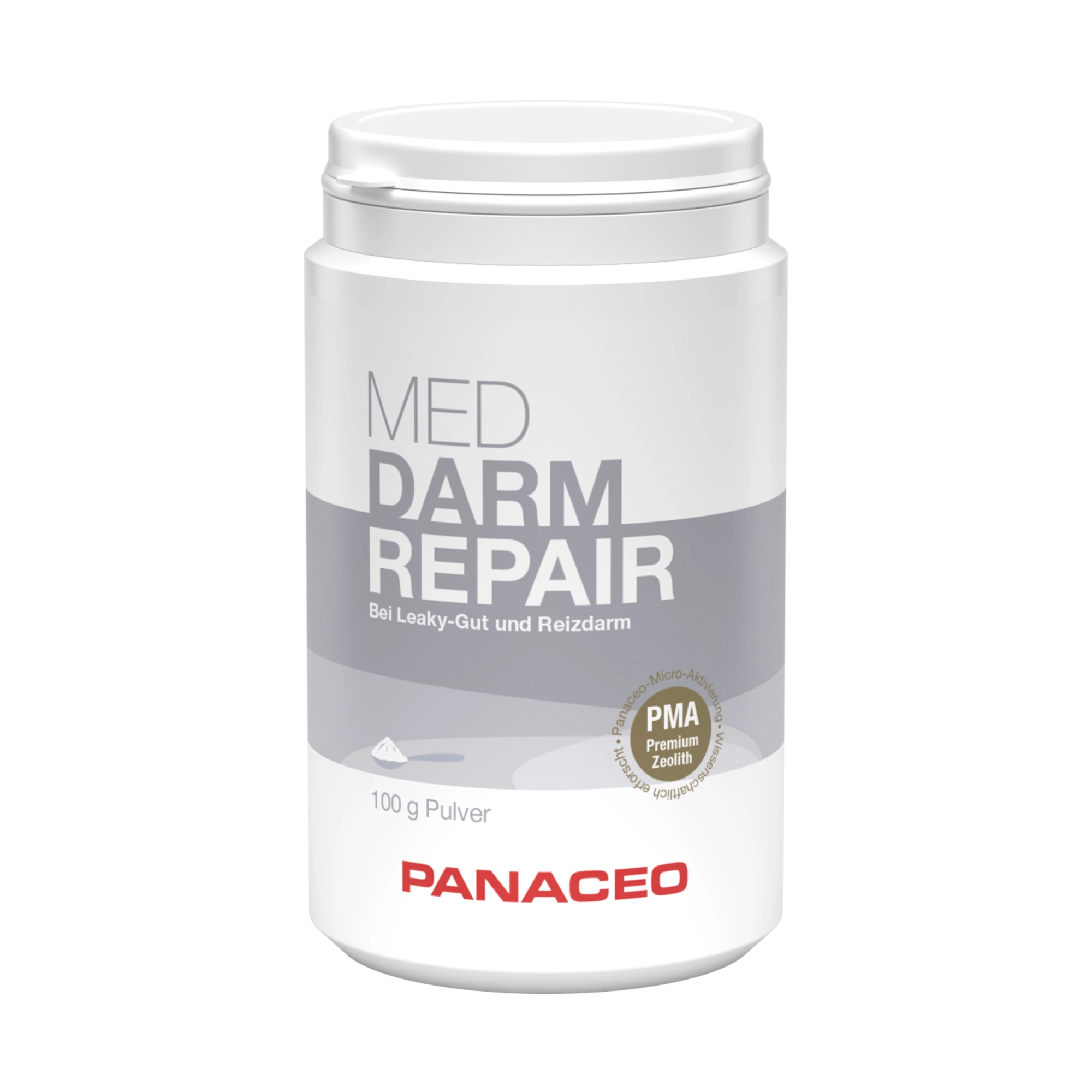 PANACEO MED DARM REPAIR Pulver 100 g – Produktdose für Darmgesundheit Dose PANACEO MED DARM REPAIR Pulver 100 g, Medizinprodukt für den Darm bei Leaky-Gut und Reizdarm