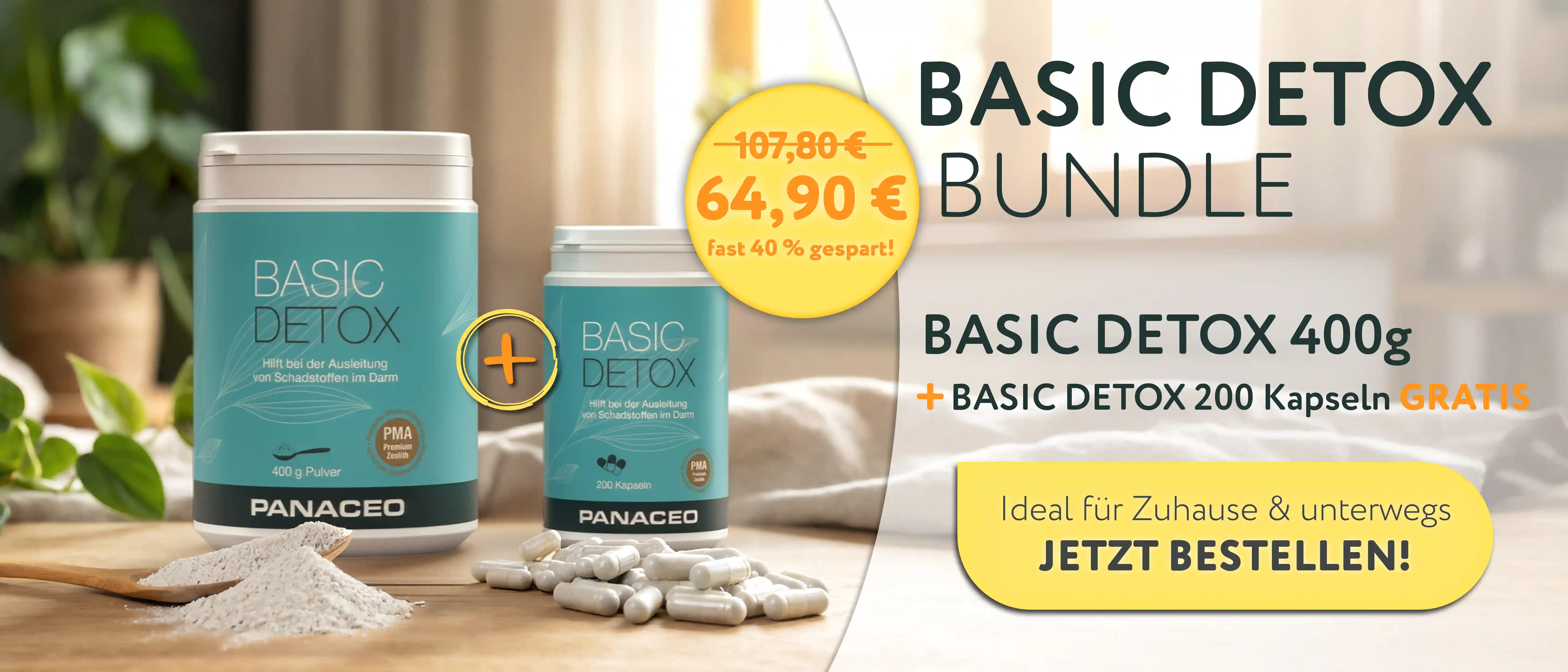 BASIC DETOX Bundle: jetzt nur 64,90 € BASIC DETOX Bundle: jetzt nur 64,90 €