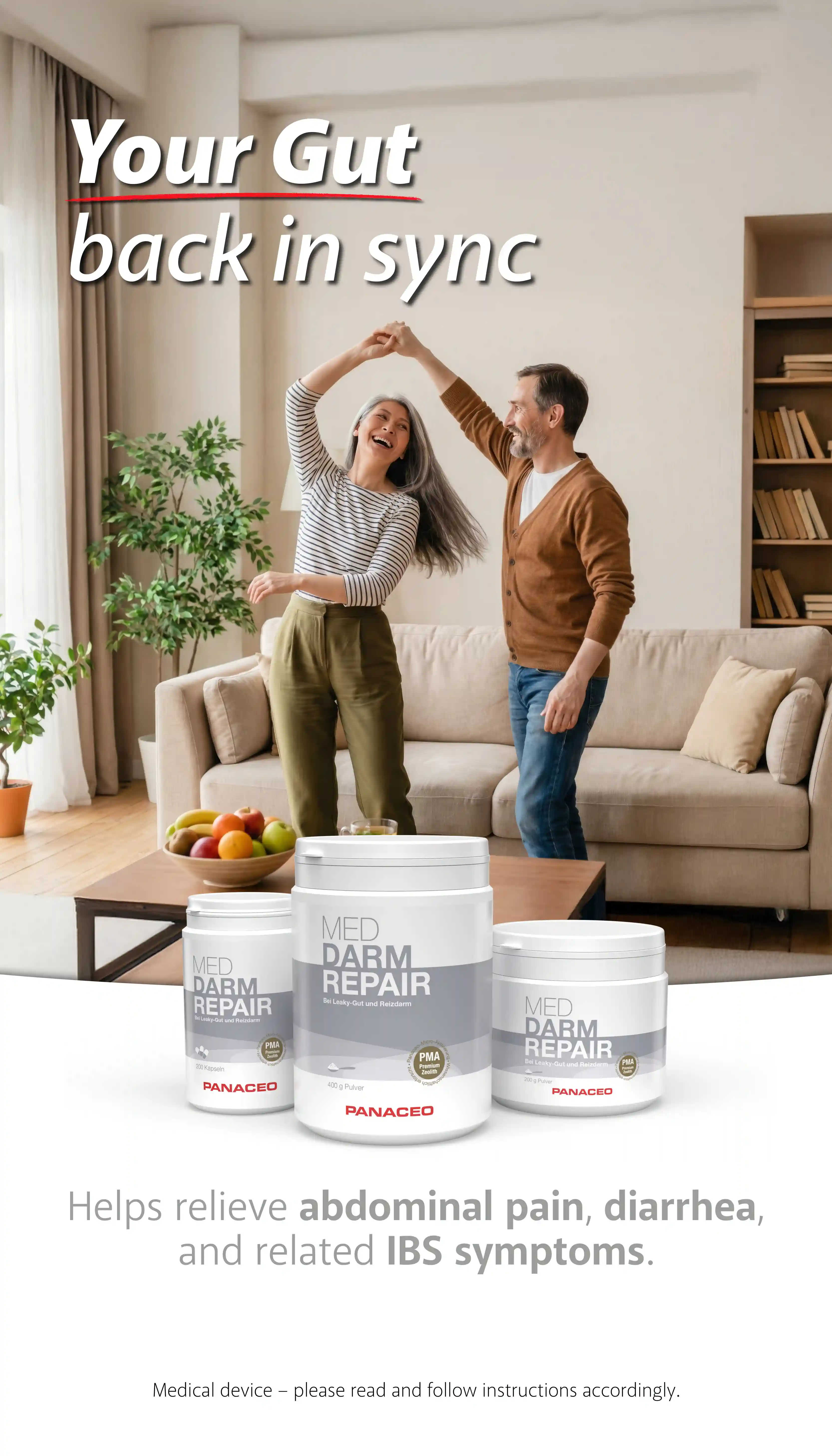 MED DARM-REPAIR bringt den Darm in Takt!