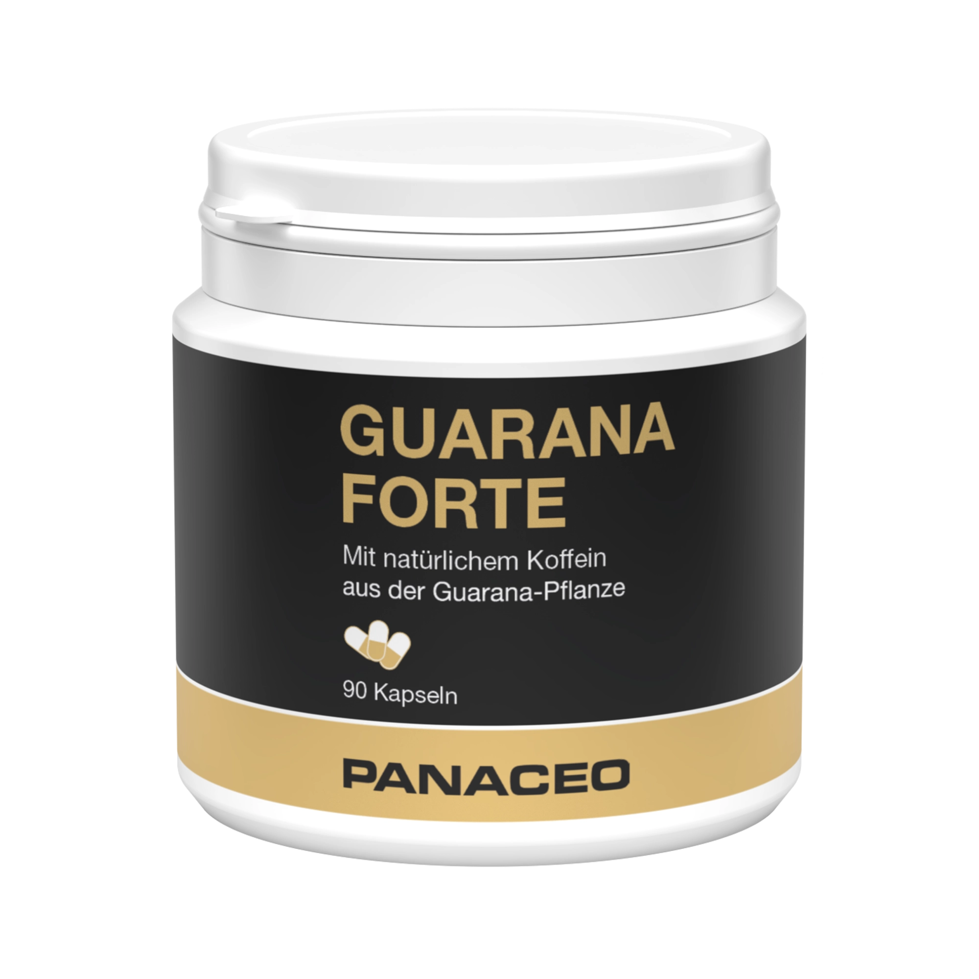 PANACEO GUARANA FORTE Kapseln – Natürliches Koffein aus Guarana-Samen