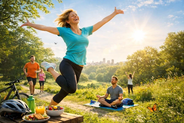 Mehr Vitalität im Alltag – Energie und Wohlbefinden Aktive Menschen im Alltag für mehr Vitalität, Energie und Lebensfreude