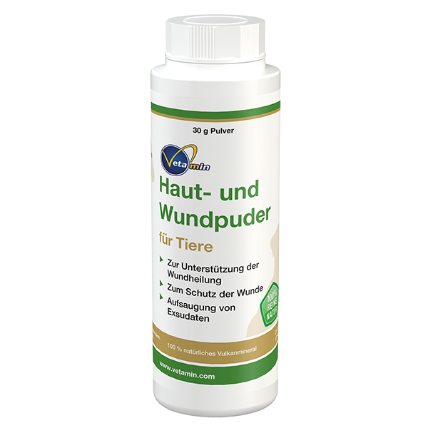 Wundpuder mit Zeolith für Tiere Wundpuder mit Zeolith für Tiere